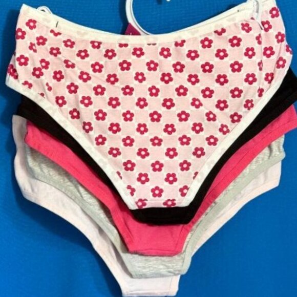 BRAND NEW ~ NWT $40.00 ~ BE HAPPY 5 PACK COTTON UNDIES / PANTIES SIZE L / LARGE - Picture 9 of 15